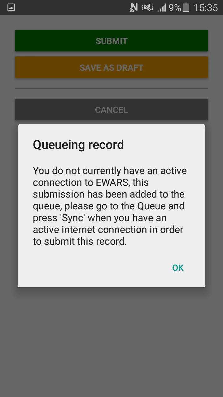 Queue message